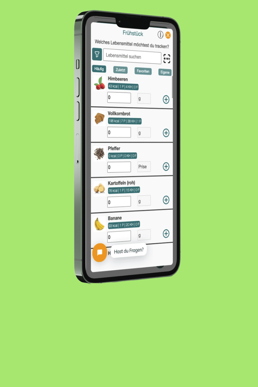Food tracking with the Natty Gains nutrition app
