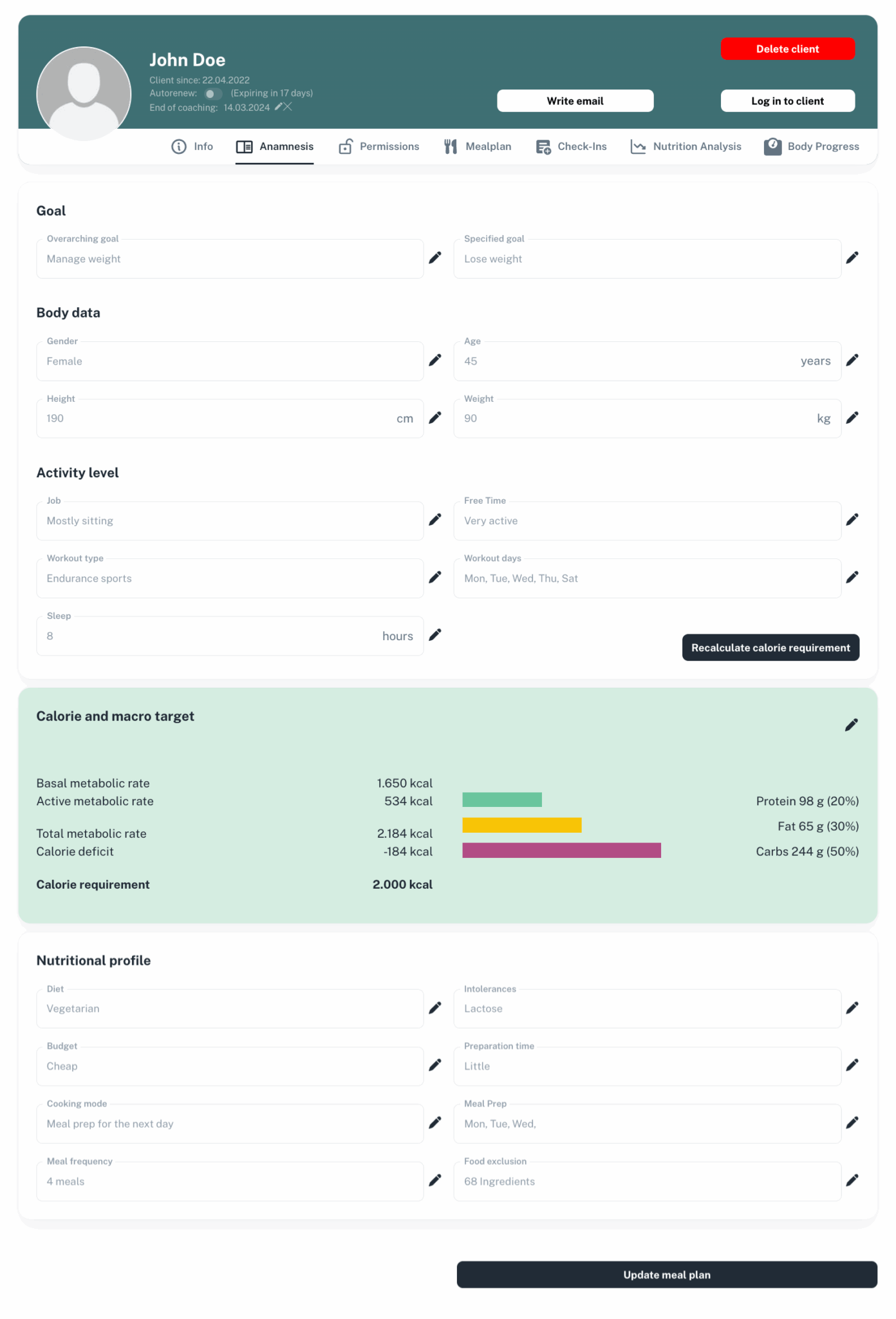 Client-Profile-Nutrition-Coaching-Software-Natty-Gains-Anamnesis-Form