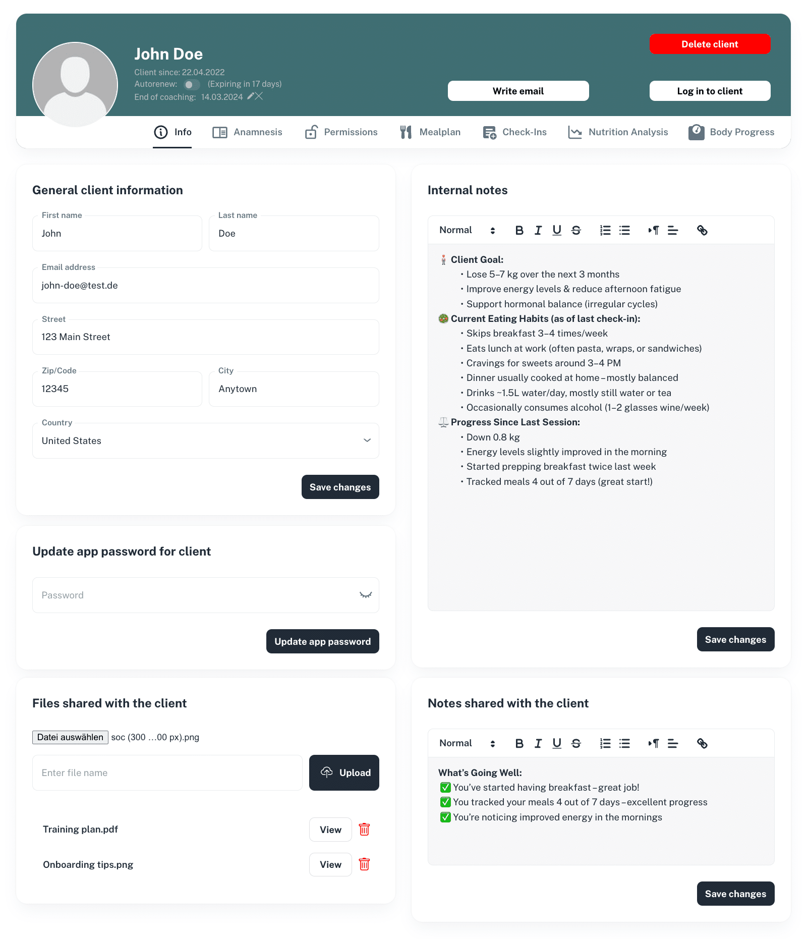 Client-Profile-Nutrition-Coaching-Software-Natty-Gains-Dashboard