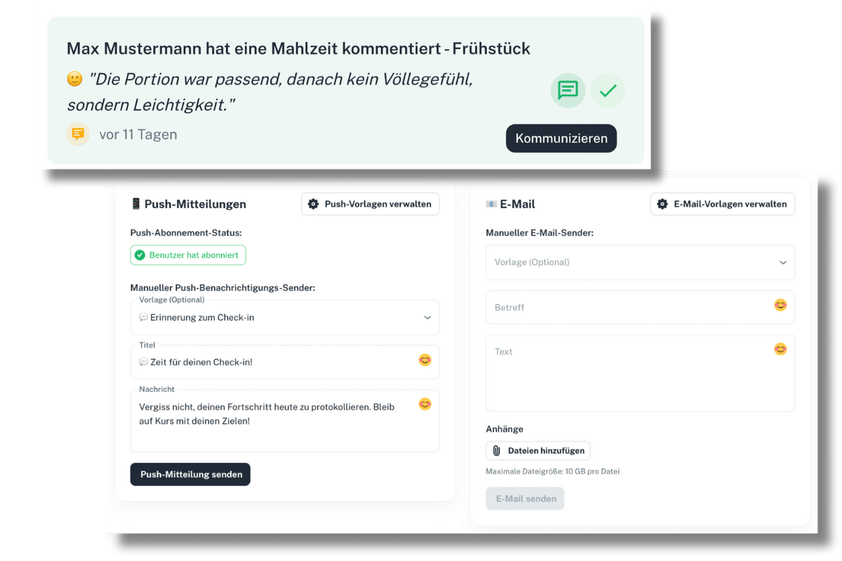 Live Activity Feed - Kommunizieren